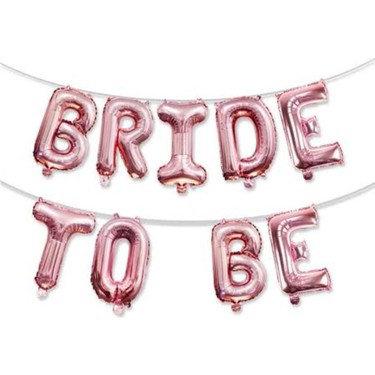 Bride To Be Harf Folyo Set Rose Gold