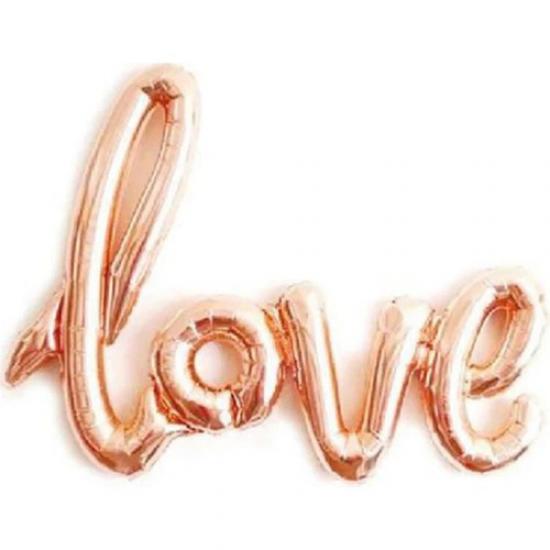 Happyland Rose Gold Love Imza Folyo Balon 40CM 1 Adet