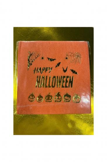 Happyland Halloween Parti Peçetesi Turuncu Gold 16’lı Halloween Cadılar Bayramı Parti Peçetesi