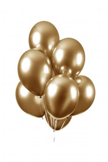 Happyland 10 Adet Gold Krom Balon