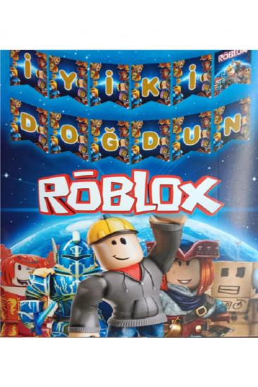 Happyland Roblox Temalı Doğum Günü Süsü Zikzak Banner Roblox Iyi Ki Doğdun Banner