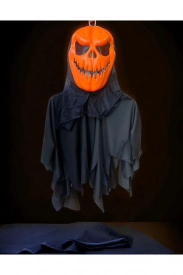 Happyland Halloween Balkabağı Siyah Pelerinli Dekor Asma Süs Cadılar Bayramı Dekor Asma Süs