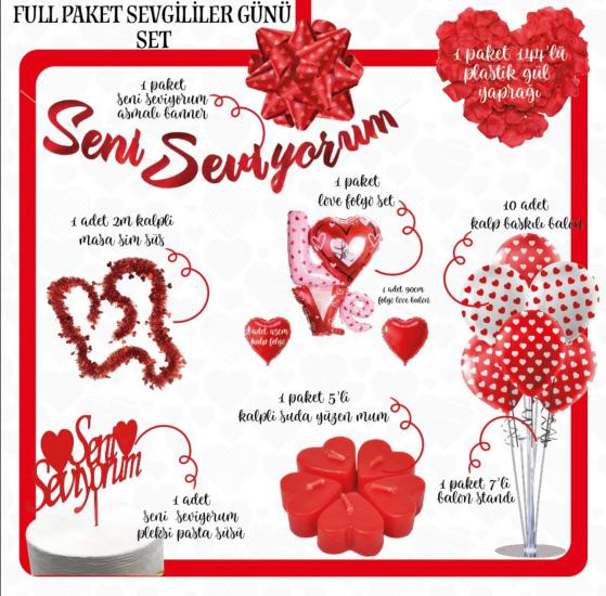 FULL PAKET SEVGİLİLER GÜNÜ SET