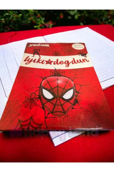 Happyland Spiderman İyiki Doğdun Yazısı Dekoratif Kaligrafi Spiderman NewBanner Iyiki Doğdun Yazısı
