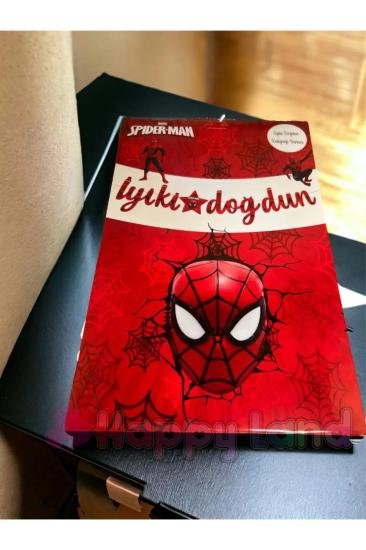 Happyland Spiderman İyiki Doğdun Yazısı Dekoratif Kaligrafi Spiderman NewBanner Iyiki Doğdun Yazısı