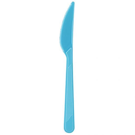 Bebek Mavisi Renkli Plastik Parti Bıçağı 25 li