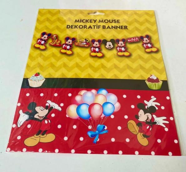 Happyland Mickey Mouse Dekoratif Banner