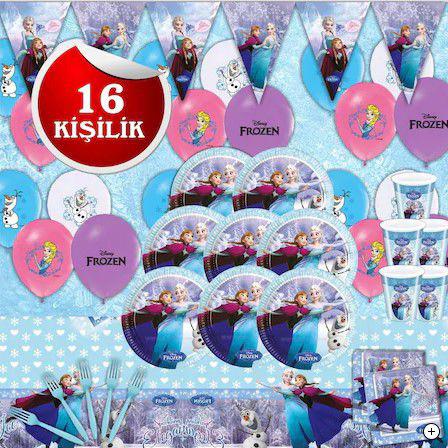 16 Kişilik Frozen Parti Seti