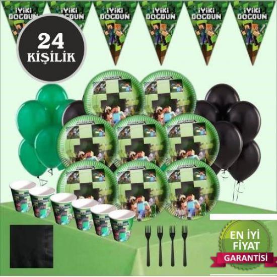 Minecraft 24 Kişilik Parti Seti