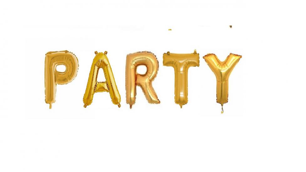 Happyland 100 Cm Gold Folyo Party Yazısı