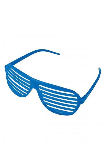 Happyland Parti Gözlüğü Panjurlu Renkli Eğlenceli Cool Gözlük Party Gözlüğü Mavi