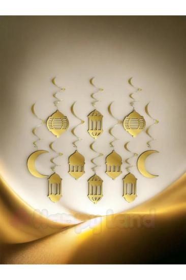 Happyland10 Lu Gold 3d Tavan Süs Hoşgeldin Ya Şehri Ramazan Bayramı 11 Ayın Sultanı Sarkıt Süs