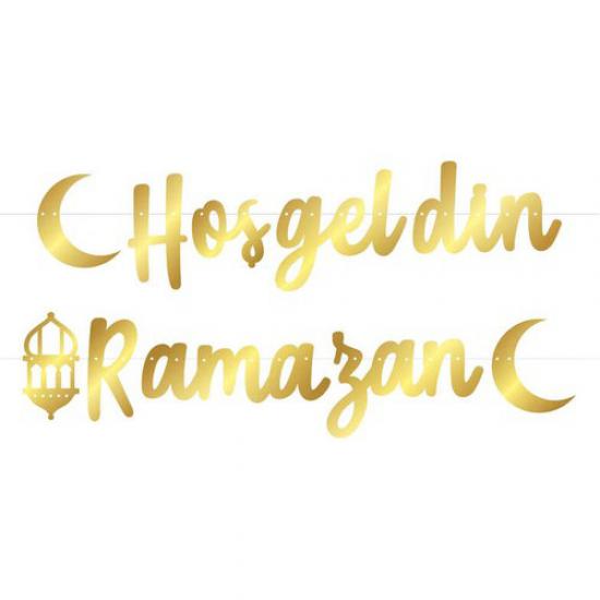 Happyland Flama Hoşgeldin Ramazan Metalize Altın Set 1 Adet