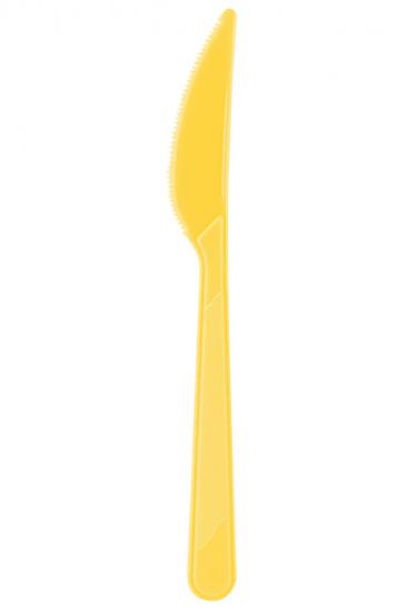 Sarı Plastik Bıçak 25 Adet