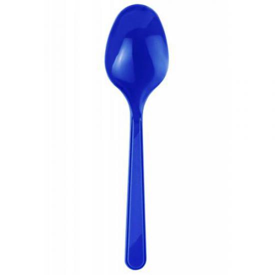 Lacivert Plastik Kaşık 25 Adet
