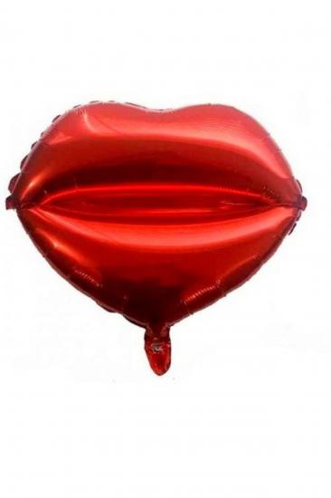 Happyland Dudak Şeklinde Kırmızı Folyo Balon