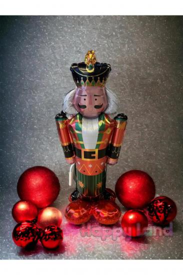 Happyland Yılbaşı Kurşun Asker Folyo Balon Büyük Yılbaşı Balonu Yeni Yıl Balon 120 cm