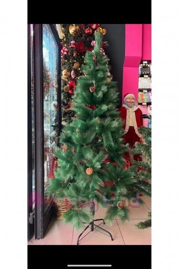 Happyland Yılbaşı Çam Ağacı Iğneli Yapraklı 180 cm Yılbaşı Ağacı İğne yaprak Model