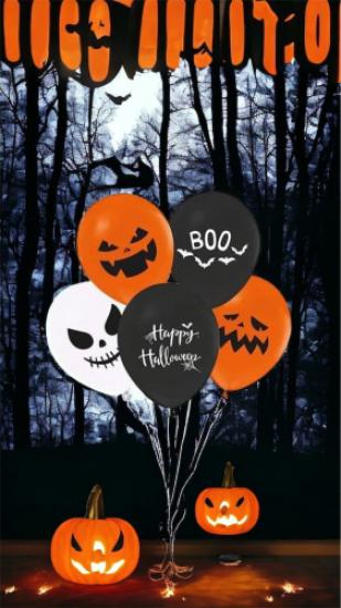 Happyland Halloween Balon 7 Adet Cadılar Bayramı Balonu