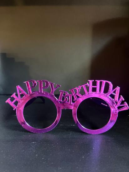 Happyland Happy Birthday Yazılı Plastik Gözlük Pembe
