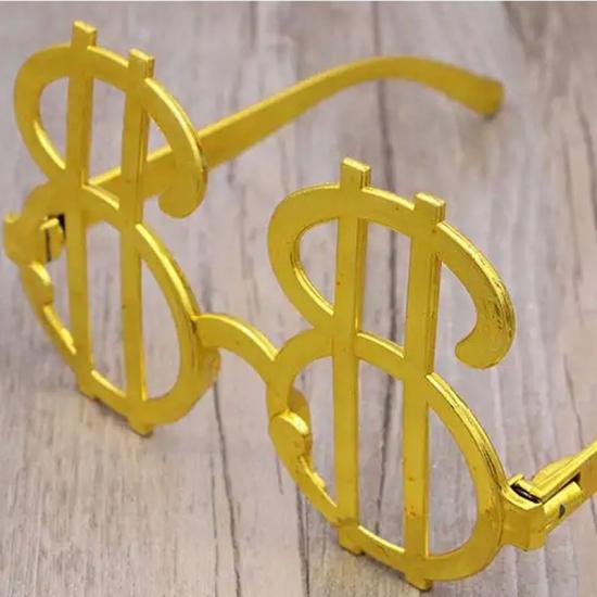 Happyland Dolar İşaretli Gold Plastik Partİ Gözlüğü