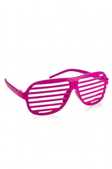 Happyland Parti Gözlüğü Panjurlu Renkli Eğlenceli Cool Gözlük Party Gözlüğü Pembe
