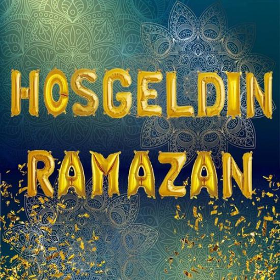 Happyland Hoşgeldin Ramazan Folyo Balon Gold Folyo Balon 1.kalite Folyo Balon Ramazan Süsleri Ramazan Dekorları