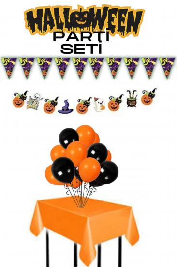 Happyland Halloween Parti Süsleme Seti 4 Parça Cadılar Bayramı Parti Set Dekor Süs