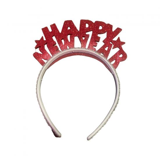 Happyland Yılbaşı Happy Newyear Taç Kırmızı Eva Taç