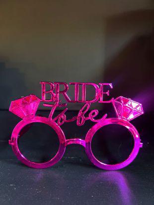 Happyland Parti Gözlüğü Bride Yazılı Gelin Gözlüğü Bekarlığa Veda Bride To Be Gözlük Fuşya