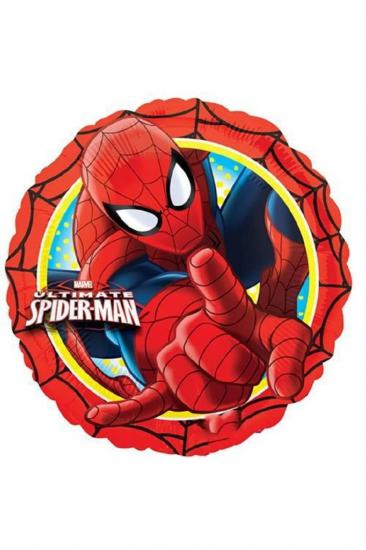 Happyland Spiderman Doğum Günü Örümcek Adam Yuvarlak Balon Spiderman Folyo Balon 1 Adet