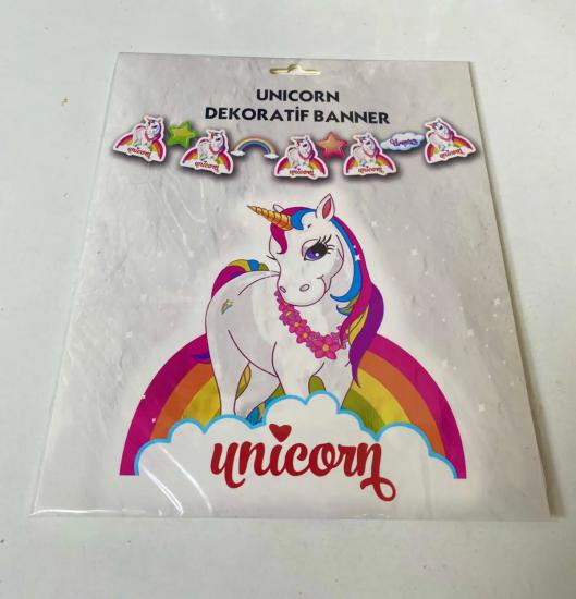 Happyland Unicorn Dekoratif Banner