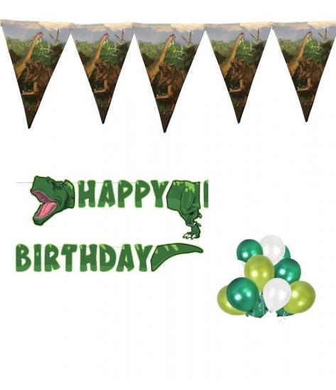 Happyland Dinozor Temalı Doğum Günü 3’lü Set