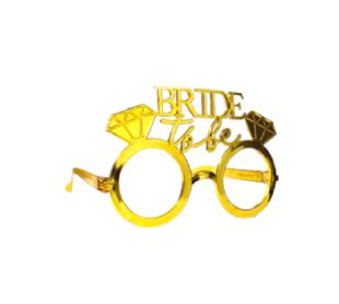 Happyland Parti Gözlüğü Bride Yazılı Gelin Gözlüğü Bekarlığa Veda Bride To Be Gözlük Gold