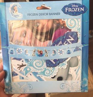 Happyland Frozen Elsa Temalı Dekoratif Banner Frozen Karakterli İpli Dekor Banner Elsa