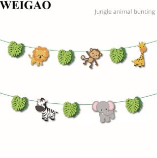 Happyland Safari Temalı Dekoratif Banner Safari Hayvanlar İpli Dekor Banner Orman Temalı