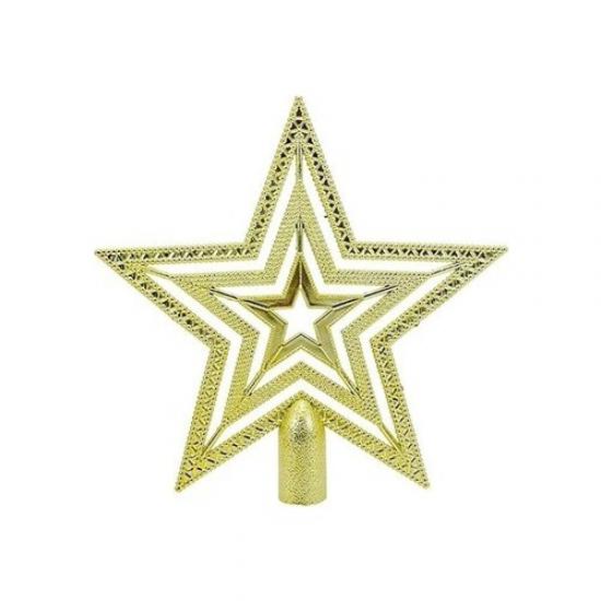 Happyland Yılbaşı Gold Tepe Yıldızı Büyük Boy 15 CM