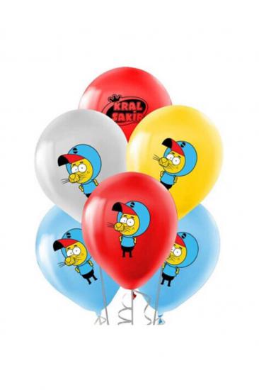 Happyland Kral Şakir Baskılı Lateks Balon 7’li Paket 