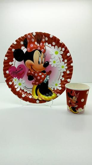 Happyland Minnie Mouse Temalı Tabak Ve Bardak
