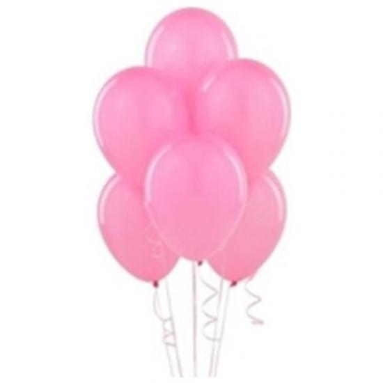 Happyland 10 Adet Metalik Pembe Balon