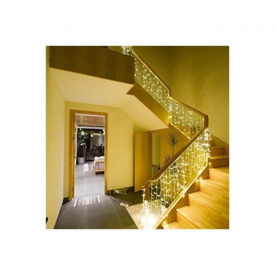 Happyland Robeve 8 Fonksiyonlu Saçak LED Sarkıt LED Eklenebilir LED Süsleme LED Peri LED Işık Ledli Işık 3 Metre)