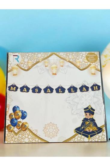 Happyland Maşallah Sünnet Süsü Banner Yazı Sünnet Dekorları