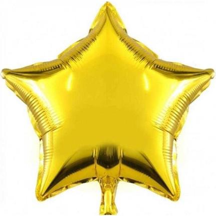 Gold Sim Desenli Yıldız Folyo Balon