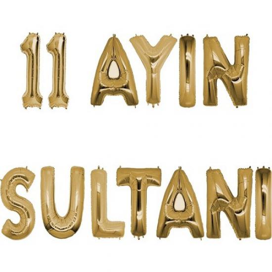 Happyland 11 Ayın Sultanı Folyo Balon Gold Folyo Balon Ramazan Süsleri Ramazan Dekorları Ramazan Balonları