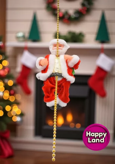 Happyland Yılbaşı Tırmanan Pilli Müzikli Noel Baba Yılbaşı Süsü HAPPY20251E