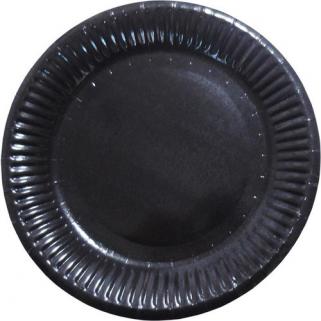 Siyah Karton Tabak - 23 Cm
