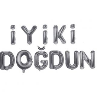 İyiki Doğdun Folyo Balon Altın / Gümüş