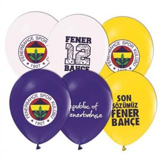 100 Adet Fenerbahçe Baskılı Renk Latex Balon