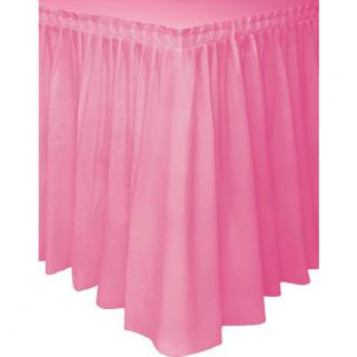Pembe Skirt Masa Eteği Masa Yanlarında Fırfır 74 Cm X 426 Cm