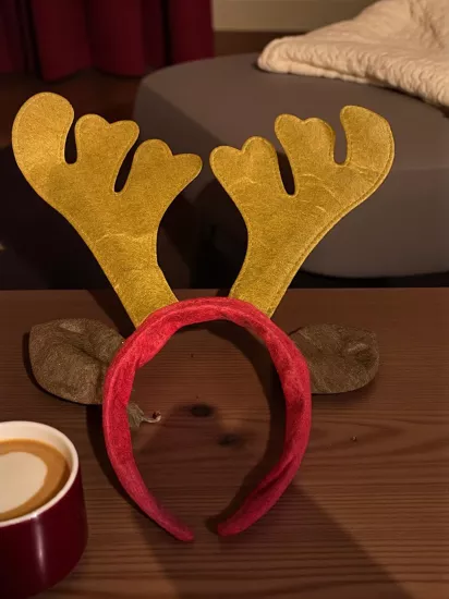 Happyland Yılbaşı Tacı GEyik Kulakları Tasarım Geyik Taç Yeni Yıl Aksesuar HPY19